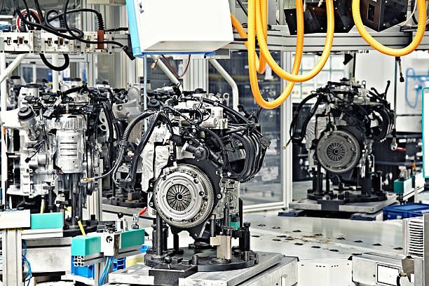 istock Car engine manufacturing in factory 148267689