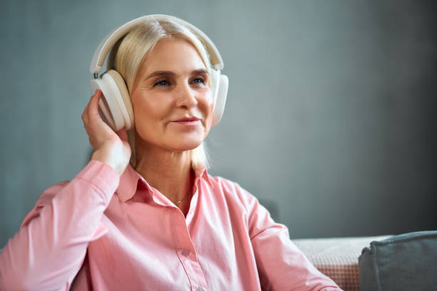 istock Leisure, music and modern life in retirement. 1482681267