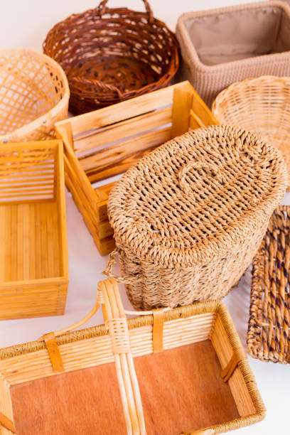 istock Various kinds of baskets closeup 1482681460