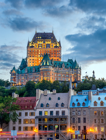 The Fairmont Le Château Frontenac, commonly referred to as the Château Frontenac, is a historic hotel in Quebec City, Quebec, Canada.