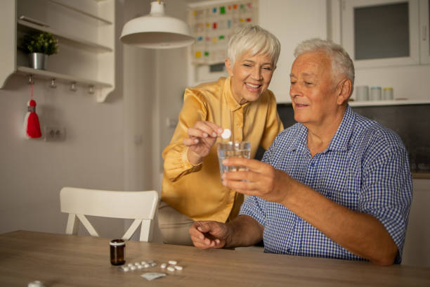istock Happy senior couple spending time together 1482703274