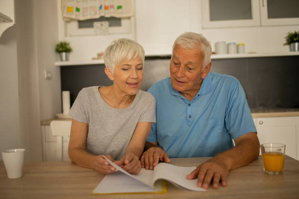 istock Happy senior couple spending time together 1482703295