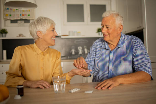 istock Happy senior couple spending time together 1482703347