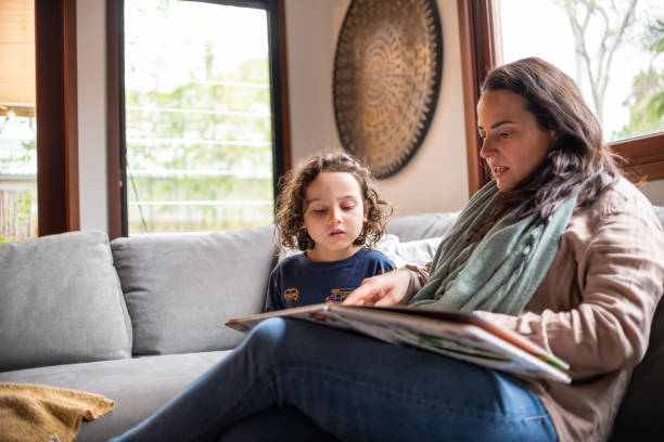 istock Mother and son enjoy quiet time together 1482708456