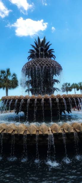 istock Pineapple fountain in the day 1482712093