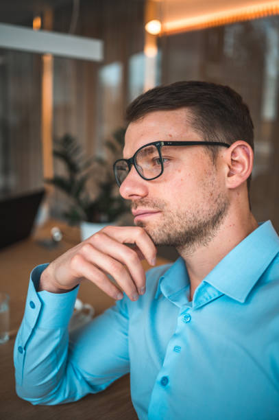 istock Caucasian Human Resources Manager Wearing Eyeglasses In A Modern Office 1482714335