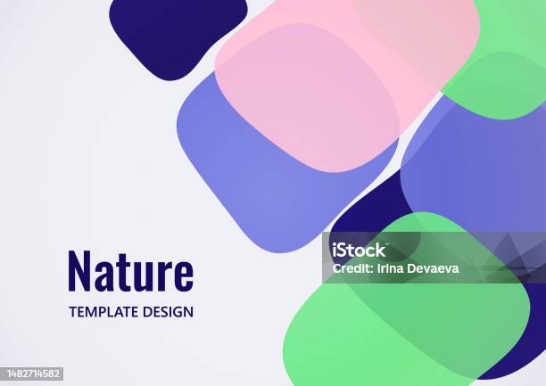 Square Shape Overlay Geometric Composition With A Transparent Overlay Of Colored Rounded ...