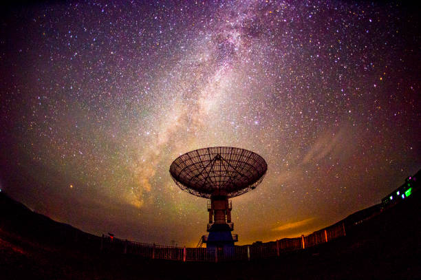 istock Radio telescopes and the Milky Way at night 1482720348