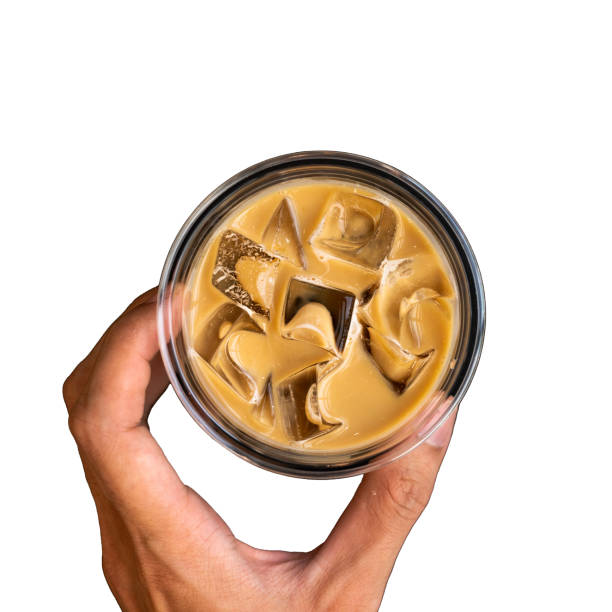 Glass of coffee on the table