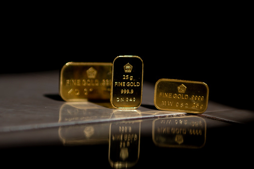 Fine gold bar 25 gram
