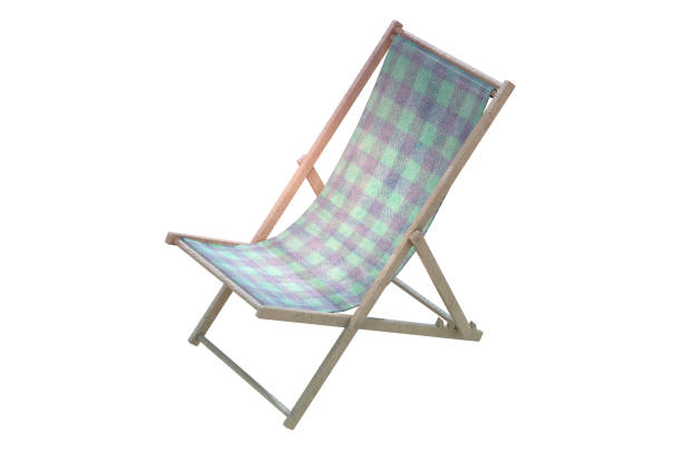 istock 3D Illustration , Deck chair  on white background. 1482730906