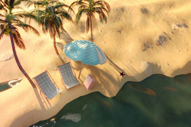 istock 3d summer sale template. Composition of cute beach object 1482730952
