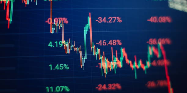 istock Analyzing investment statistics and indicators on dashboard for trading products. 1482736204