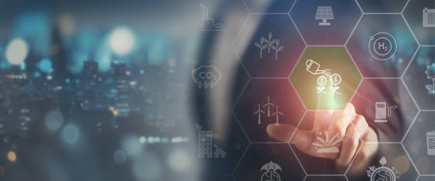 istock Accelerating investment in renewable energy, sustainable and clean tech. Carbon reduction strategy to limit climate change and global warming. Environmental protection, sustainable energy sources. 1482736281