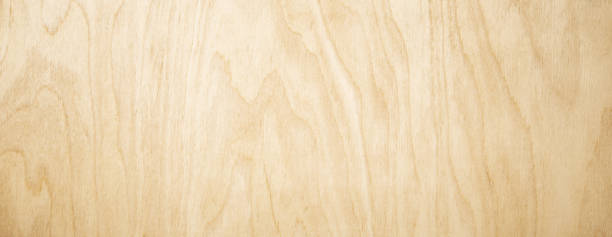 Light pine wood or plywood texture background stock photo