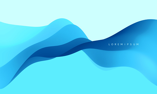 Water waves. Nature background. Trendy liquid design. Vector illustration for banners, flyers and presentation.