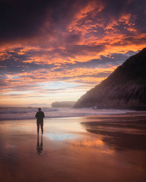 istock Rocks and clifs over sea at sunset 1482747790