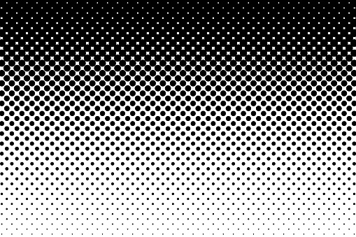 Vector half tone pattern. This illustration is designed to make a smooth seamless pattern if you duplicate it horizontally to cover more space.