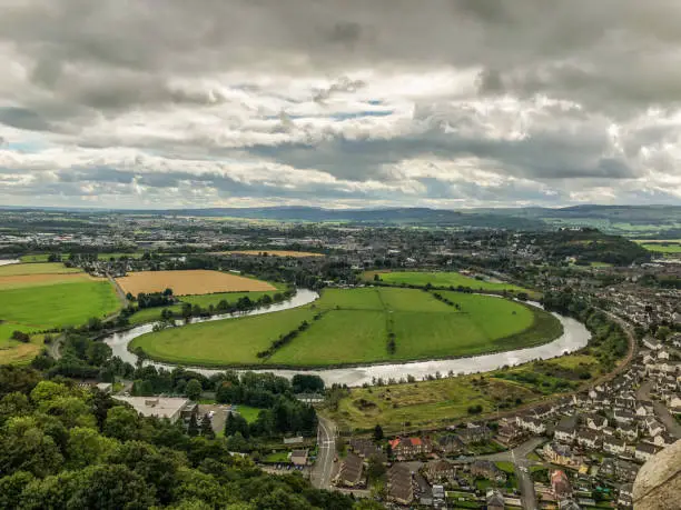 Aerial shot of Stirling