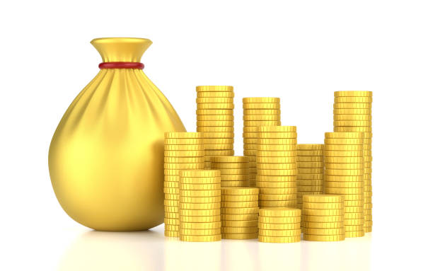 istock Stack of gold coins And Money Bag 1482758898