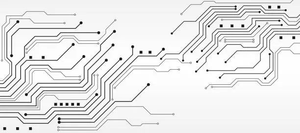 Vector illustration of technology background with hi-tech digital data