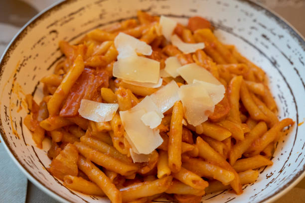 istock A plate of macaroni with tomato flavored beef sauce 1482768919