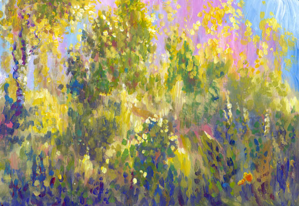 istock glare of the sun on the grass in the morning forest 1482770779