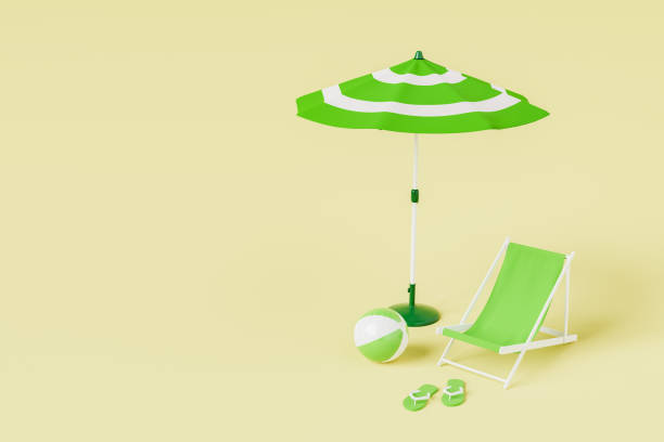 istock 3d rendering of beach with various green supplies 1482774247