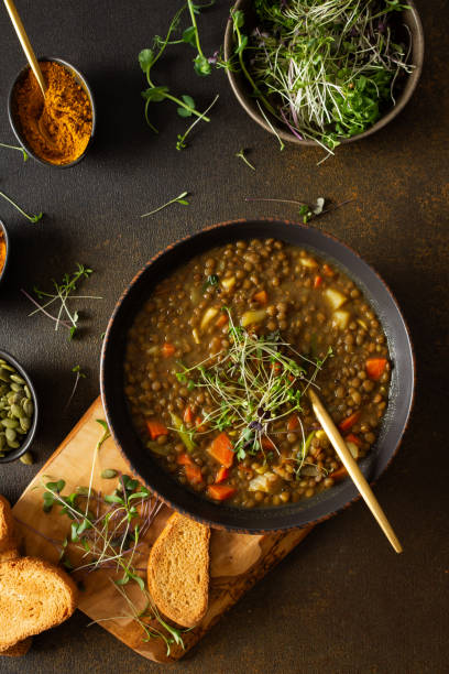 istock Healthy lentil soup 1482776448