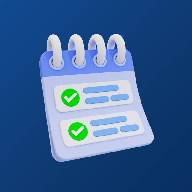 istock 3d minimal to-do list. task completion. goal success. mission accomplishment. checklist note. 3d illustration. clipping path included. 1482776771