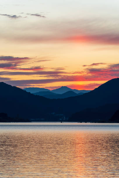 istock Sunset area Kawaguchiko Lake, Japan. 1482777891