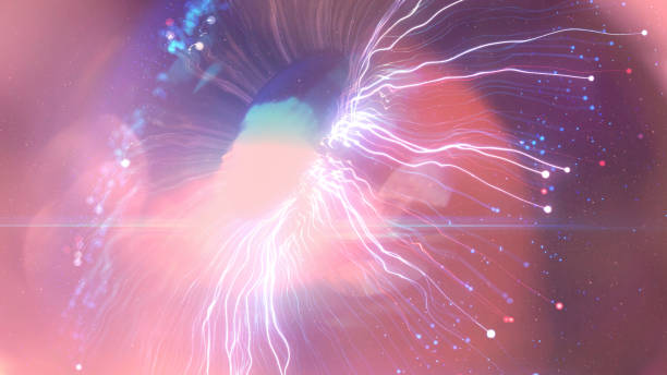 istock 4K Resolution of Digital Eye Wave Lines Stock Background 1482778062
