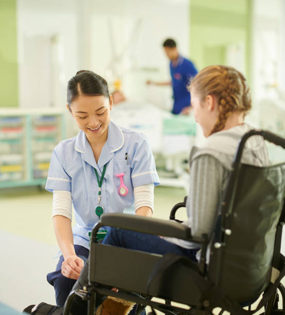 istock happy nurse on children's ward 1482779849