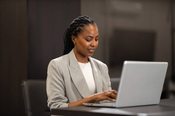 istock African businesswoman in office 1482780442