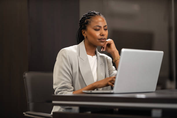 istock African businesswoman in office 1482780473