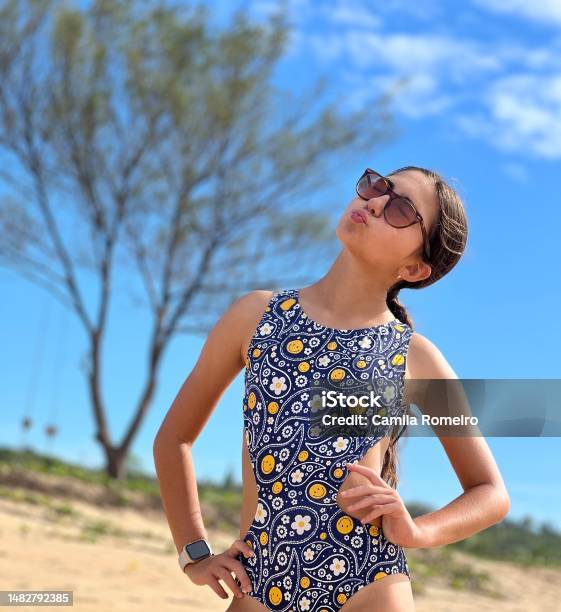 Beautiful Girl Blowing Kisses Stock Photo - Download Image Now - 12-13 Years, Beauty, Blowing a Kiss