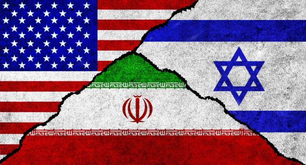 istock USA, Iran and Israel flag together 1482798483
