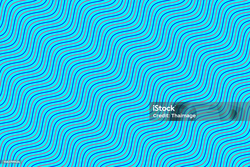 Repeating Water Line Pattern Red And Blue Water Wave Lines Repeating Pattern On Aqua Blue Background ...