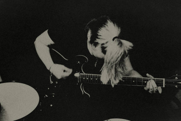 istock The female rock musician. 1482801383