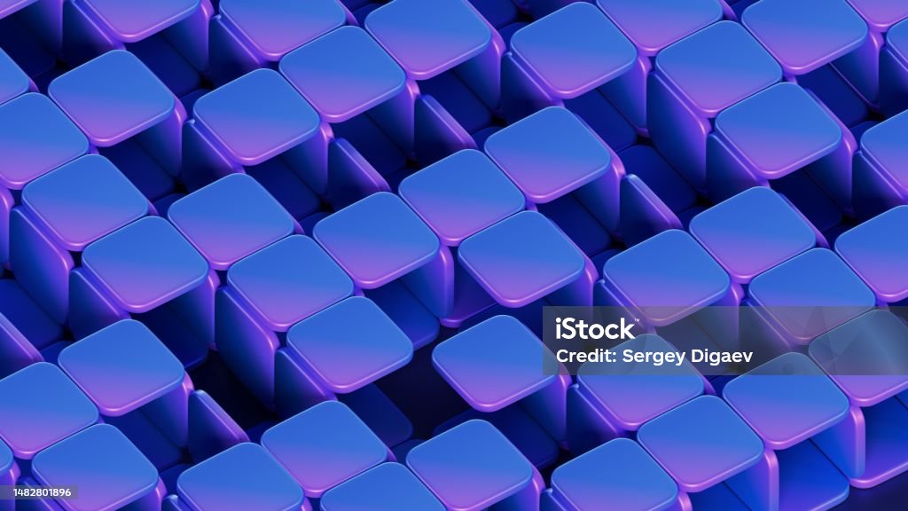 3dm Rounded Shiny Shiny Purple Squares With Rounded Edges Creating A Pattern 8k 3d Render ...