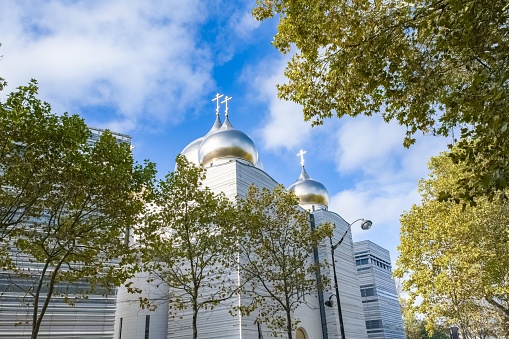 Paris, the russian orthodox church, beautiful golden domes