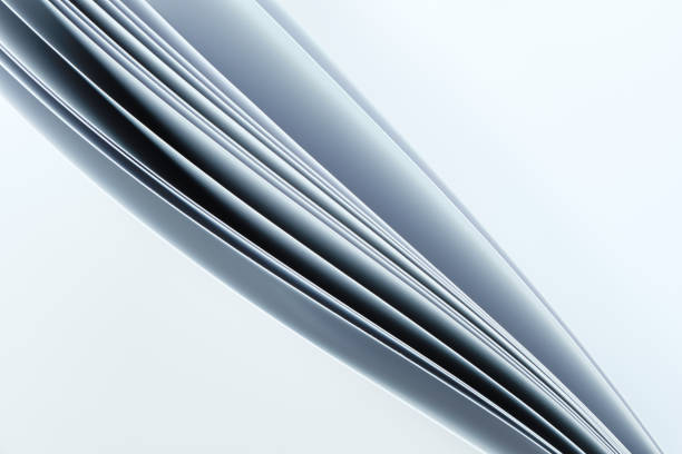 istock Several curved sheets of paper on a white background 1482803296