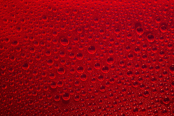istock Aesthetic waterdrops on dark red gradient background. Holographic soft pastel colors backdrop. Trendy creative gradient. Colorful rainbow gradient poster, banner wallpaper. 1482805055