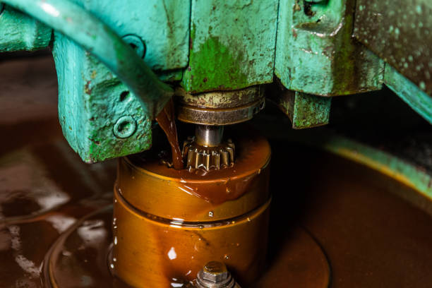 Old equipment, machines, tools in a rustic style in an abandoned mechanical factory