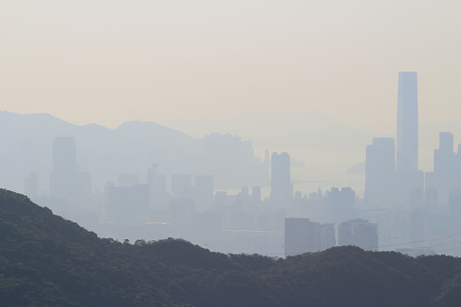 hk skyscape smog and polluted air pollution 1 Dec 2013