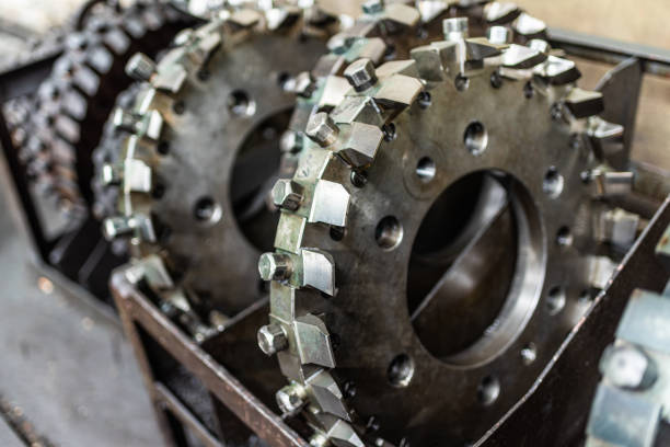 istock Old equipment, machines, tools in a rustic style in an abandoned mechanical factory 1482807005