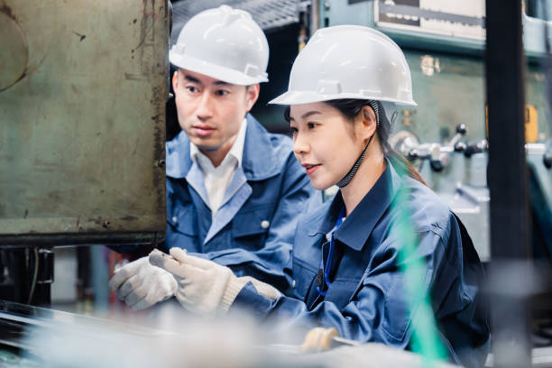 istock Female engineer working at a factory 1482810664