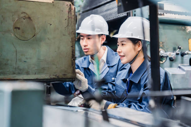 istock Female engineer working at a factory 1482810680