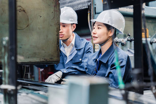 istock Female engineer working at a factory 1482810684