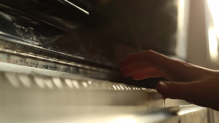 Cinematic, Vintage old piano, dramatic light